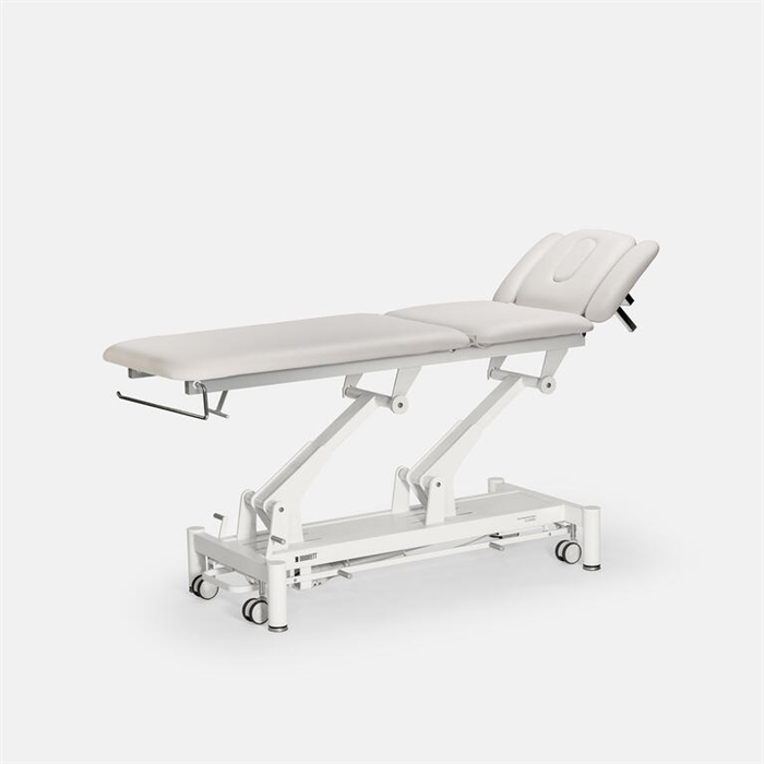 Elektrisk behandlerbriks, Classic531, 5-delt, hvidt stel, Pearl top