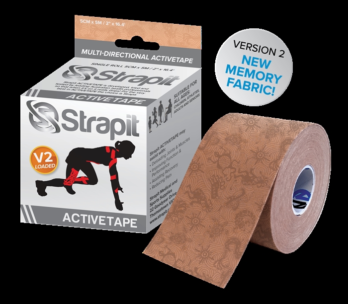 Strapit ACTIVETAPE V2 50mm, Beige Mønster