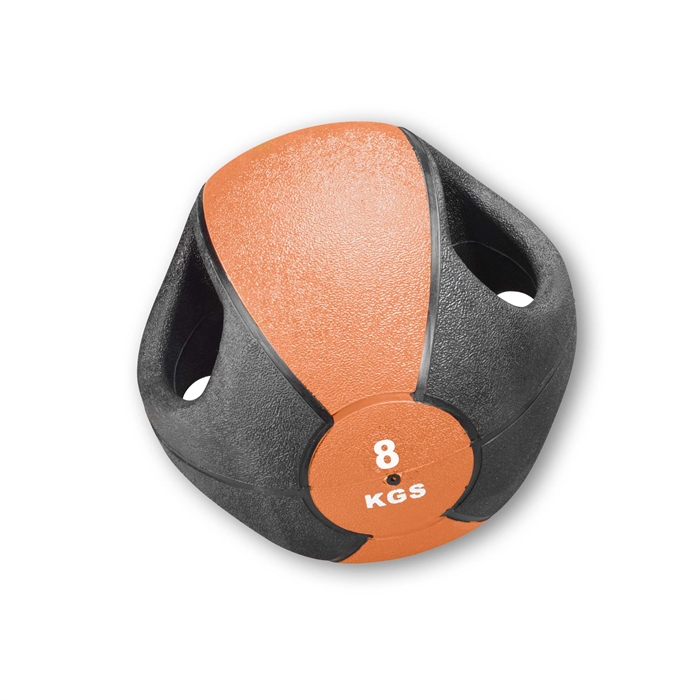 Trendysport (UDGÅR)Medicinbold, dobbeltgreb, 8 kg, orange