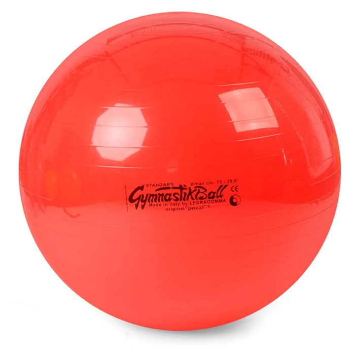 Original "PEZZI" Gymnastikbold, 75 cm, rød